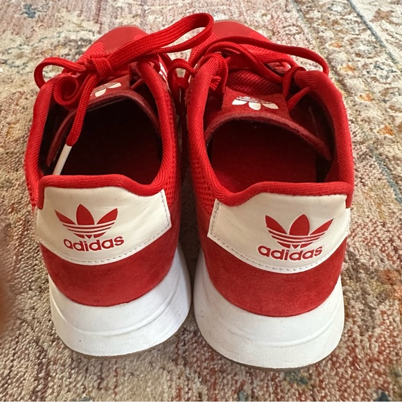 adidas Red and White Athletic Shoes - Picture 3 of 5
